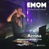 Flyer for EMOM #6 — Electronic Music Open Mic